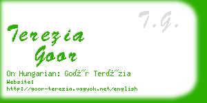 terezia goor business card